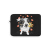 Border Collie Hearts Love Watercolor Art Laptop Sleeve 15