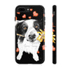 Border Collie Hearts Love Watercolor Black Case Mate Tough Phone Cases Iphone 7 Plus 8