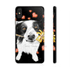 Border Collie Hearts Love Watercolor Black Case Mate Tough Phone Cases Iphone Xs Max