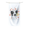Border Collie Hearts Love Watercolor Polycotton Towel 36 × 72 Home Decor