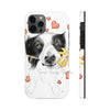Border Collie Hearts Love Watercolor White Case Mate Tough Phone Cases Iphone 12 Pro