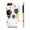 Border Collie Hearts Love Watercolor White Case Mate Tough Phone Cases Iphone 7 8
