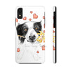 Border Collie Hearts Love Watercolor White Case Mate Tough Phone Cases Iphone Xr