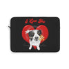 Border Collie Love Watercolor Art Laptop Sleeve 13