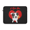 Border Collie Love Watercolor Art Laptop Sleeve 15