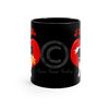 Border Collie Love Watercolor Black Mug 11Oz Mug