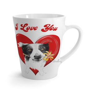 Border Collie Love Watercolor Mug 12 Oz 12Oz