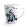 Born Free Orca Whale Watrercolor White Latte Mug 12Oz Mug