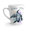 Born Free Orca Whale Watrercolor White Latte Mug Mug
