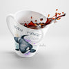 Born Free Orca Whale Watrercolor White Latte Mug Mug
