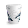 Born Free Orca Whale Watrercolor White Latte Mug Mug