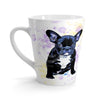 Boston Terrier Cute Watercolor White Latte Mug Mug