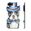 Boston Terrier Dog Detective Watercolor White Case Mate Tough Phone Cases Iphone 7 Plus 8