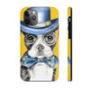 Boston Terrier Dog Detective Watercolor Yellow Case Mate Tough Phone Cases Iphone 11 Pro