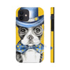 Boston Terrier Dog Detective Watercolor Yellow Case Mate Tough Phone Cases Iphone 12