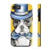 Boston Terrier Dog Detective Watercolor Yellow Case Mate Tough Phone Cases Iphone 7 8