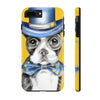 Boston Terrier Dog Detective Watercolor Yellow Case Mate Tough Phone Cases Iphone 7 Plus 8