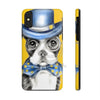 Boston Terrier Dog Detective Watercolor Yellow Case Mate Tough Phone Cases Iphone X