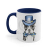 Boston Terrier Dog On White Art Accent Coffee Mug 11Oz