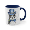 Boston Terrier Dog On White Art Accent Coffee Mug 11Oz