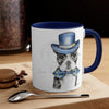 Boston Terrier Dog On White Art Accent Coffee Mug 11Oz