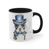 Boston Terrier Dog On White Art Accent Coffee Mug 11Oz