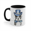 Boston Terrier Dog On White Art Accent Coffee Mug 11Oz