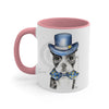 Boston Terrier Dog On White Art Accent Coffee Mug 11Oz