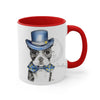 Boston Terrier Dog On White Art Accent Coffee Mug 11Oz