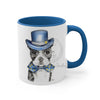 Boston Terrier Dog On White Art Accent Coffee Mug 11Oz
