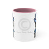 Boston Terrier Dog On White Art Accent Coffee Mug 11Oz Pink /