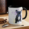 Boston Terrier Splash Ink Art Accent Coffee Mug 11Oz