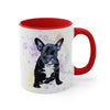 Boston Terrier Splash Ink Art Accent Coffee Mug 11Oz