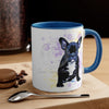 Boston Terrier Splash Ink Art Accent Coffee Mug 11Oz