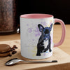 Boston Terrier Splash Ink Art Accent Coffee Mug 11Oz