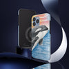 Breaching Orca Killer Whale Sunset Watercolor Art Case Mate Tough Phone Cases