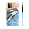 Breaching Orca Killer Whale Sunset Watercolor Art Case Mate Tough Phone Cases Iphone 11 Pro