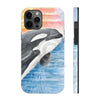 Breaching Orca Killer Whale Sunset Watercolor Art Case Mate Tough Phone Cases Iphone 12 Pro Max