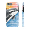 Breaching Orca Killer Whale Sunset Watercolor Art Case Mate Tough Phone Cases Iphone 6/6S