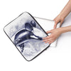 Breaching Orca Whale Blue Watercolor Ink Laptop Sleeve