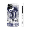 Breaching Orca Whale Vintage Map Blue White Case Mate Tough Phone Cases Iphone 12 Pro