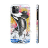 Breaching Orca Whale Vintage Map Watercolor White Case Mate Tough Phone Cases Iphone 11 Pro Max