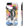 Breaching Orca Whale Vintage Map Watercolor White Case Mate Tough Phone Cases Iphone 7 Plus 8