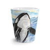 Breaching Orca Whale Watercolor Latte Mug 12Oz Mug