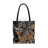 Brown Octopus Art Vintage Map Chic Tote Bag Bags