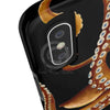 Brown Octopus Black Case Mate Tough Phone Cases
