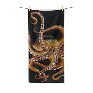 Brown Octopus Tentacles Dance Polycotton Towel 30X60 Home Decor