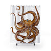 Brown Octopus Tentacles Dance Shower Curtain 71X74 Home Decor