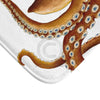 Brown Octopus Tentacles Dance White Bath Mat Home Decor