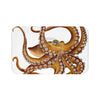 Brown Octopus Tentacles Dance White Bath Mat Large 34X21 Home Decor